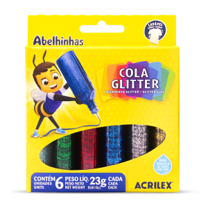 Cola Com Glitter 6 Cores | Acrilex