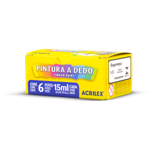 Pintura Dedo 15Ml Com 6 Cores | Acrilex