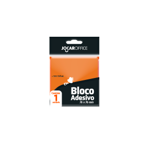 Bloco Adesivo Laranja 76Mmx76Mm 100 folhas | Jocar