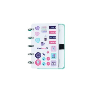 Caderno Inteligente Inteligine Turquoise Love | Caderno Inteligente