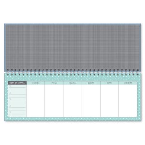 Planner Organizador Semanal Corações Holográficos | Fina Ideia