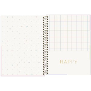 Caderno Universitário 10 Matérias Happy 160 Folhas | Tilibra