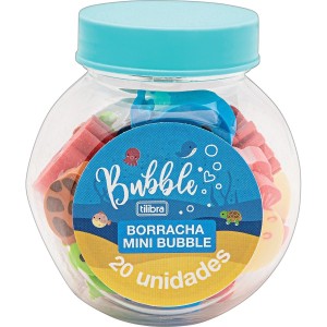 Borracha Mini Bubble com 20 Unidades | Tilibra