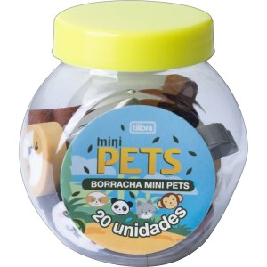 Borracha Mini Pets com 20 Unidades | Tilibra