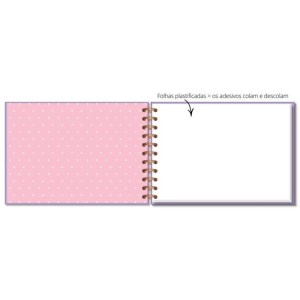 Caderno para adesivos Vida Feliz | Fina Ideia