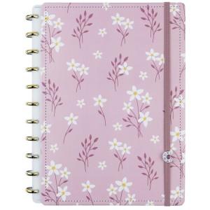 Caderno Inteligente Grande Pink Blossom By Sof Martins | Caderno Inteligente