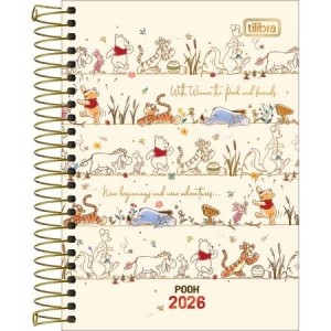 Agenda Espiral Diária M5 Pooh 2026 | Tilibra