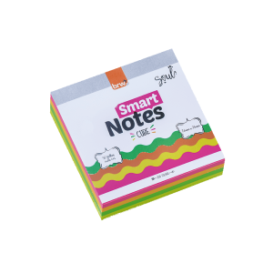 Bloco Smart Notes 76x76mm Cubo Neon 200fls | BRW