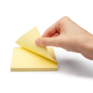 Bloco Adesivo Amarelo Pastel 76x102 100f | Jocar