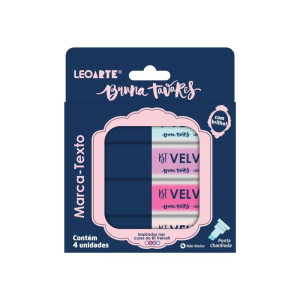 Marca-Texto Com Brilho 4 Cores Bruna Tavares | Leo&Leo