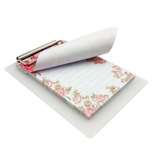 Bloco de Anotação Mãe Flores C/ Prancheta