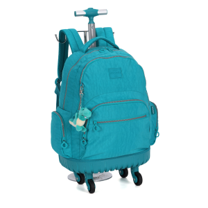 Mochila C/ 4 Rodas 360º Mc47157Up Verde Tifanny Crinkle | Up4you